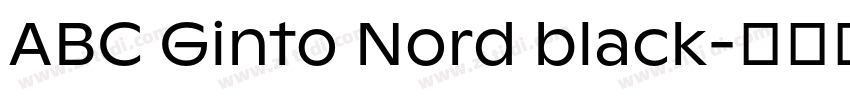 ABC Ginto Nord black字体转换